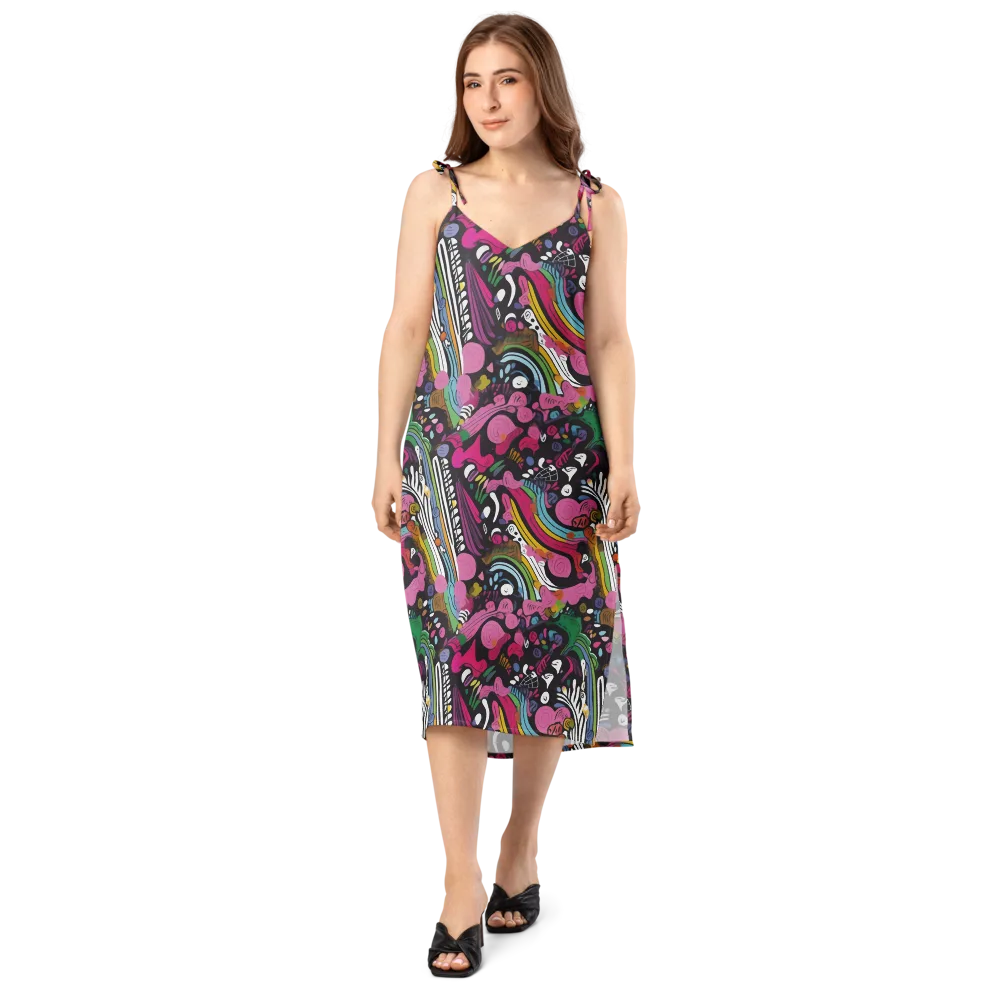 Neon Cabinet on Slip Dress — Front