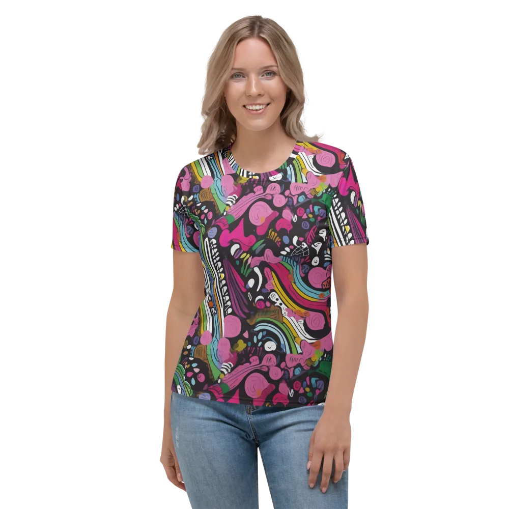 Neon Cabinet on Women's Crew Neck T-Shirt — Front