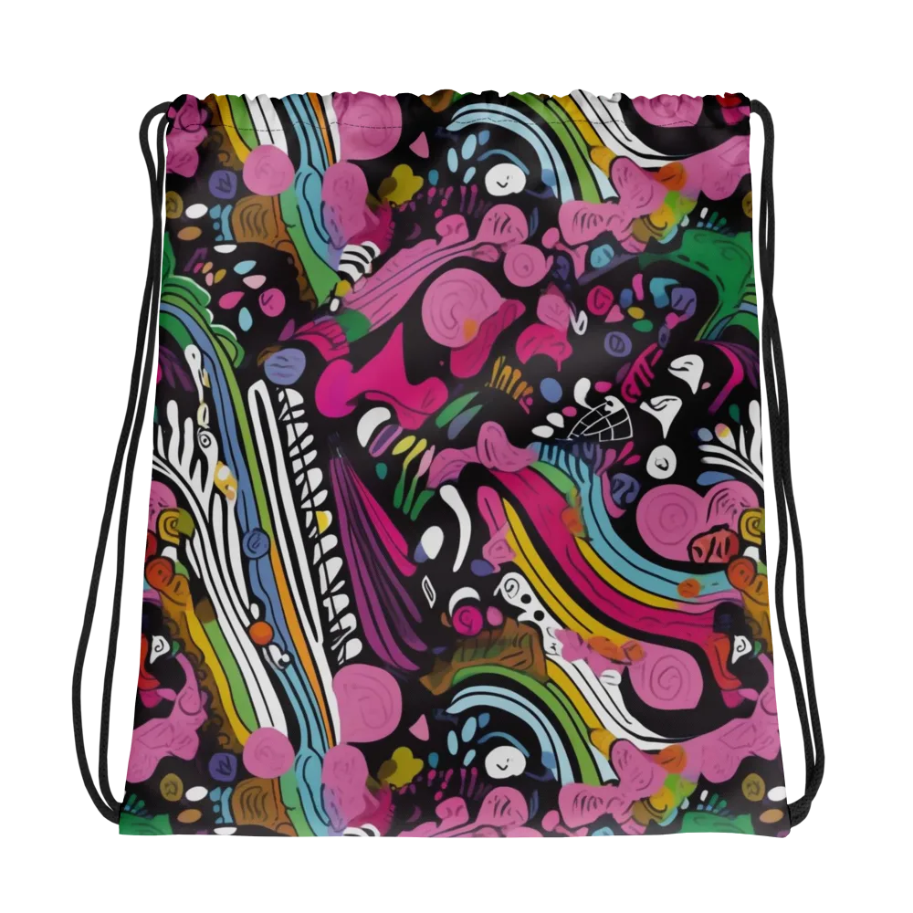 Neon Cabinet on Drawstring Bag — Photo