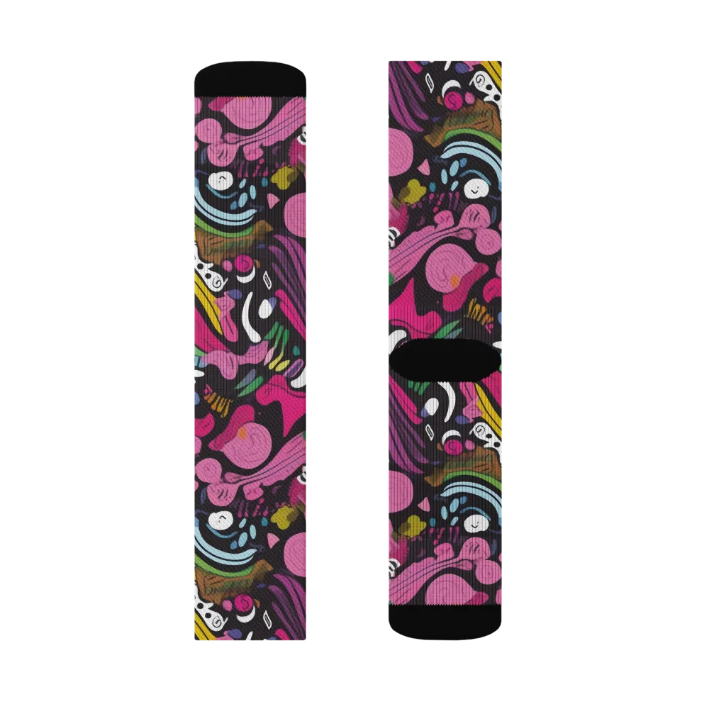 Neon Cabinet on Socks — Right Sock