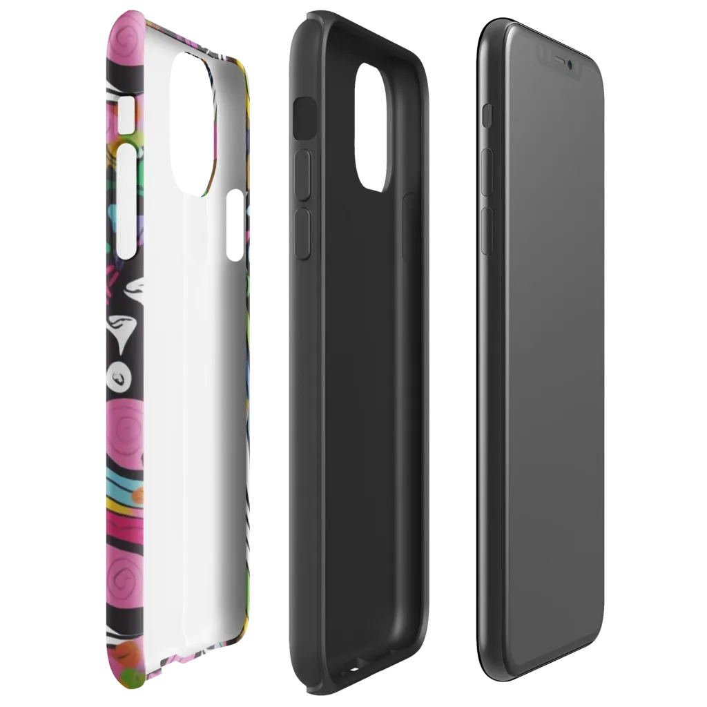 Neon Cabinet on Tough Case for iPhone® — Right