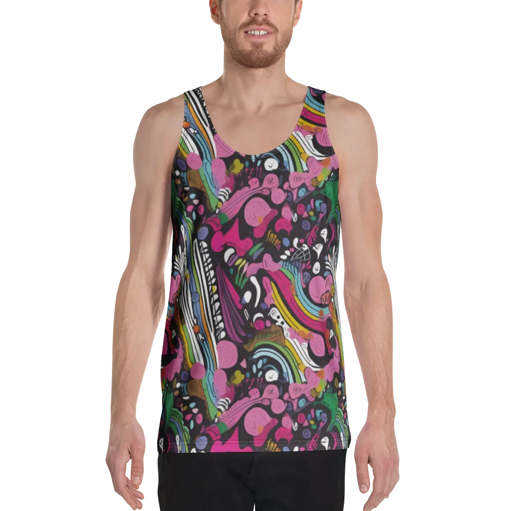 Neon Cabinet on Men's Tank Top — Front