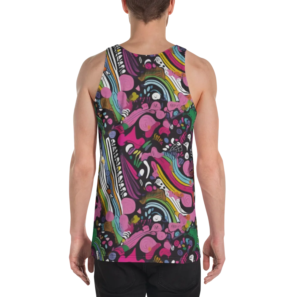 Neon Cabinet on Men's Tank Top — Back