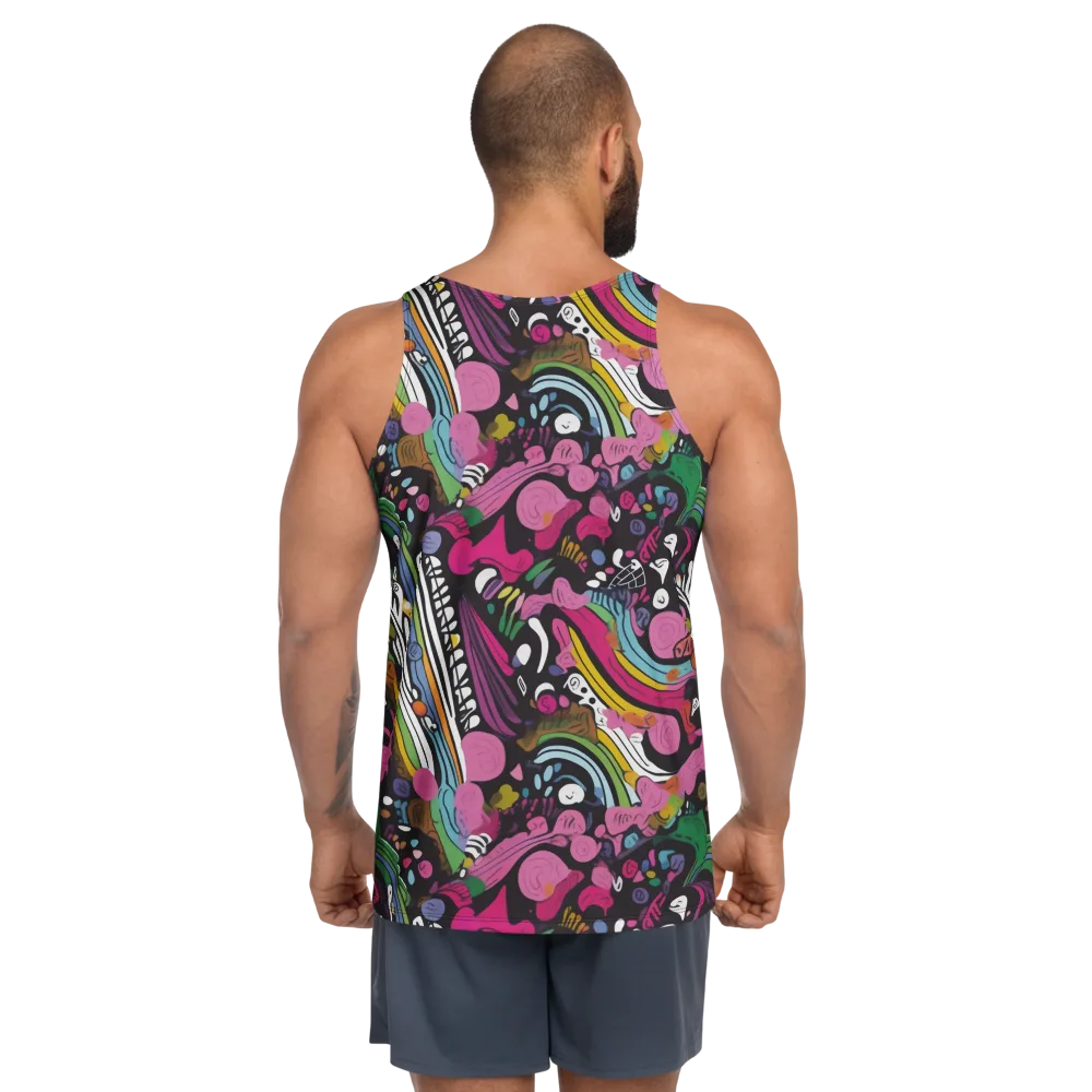 Neon Cabinet on Men's Tank Top — Back
