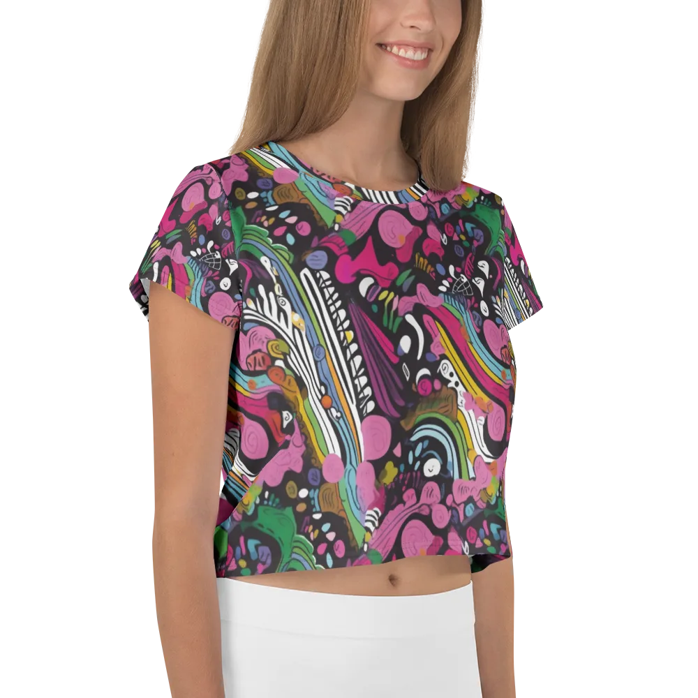 Neon Cabinet on Crop Tee — Right