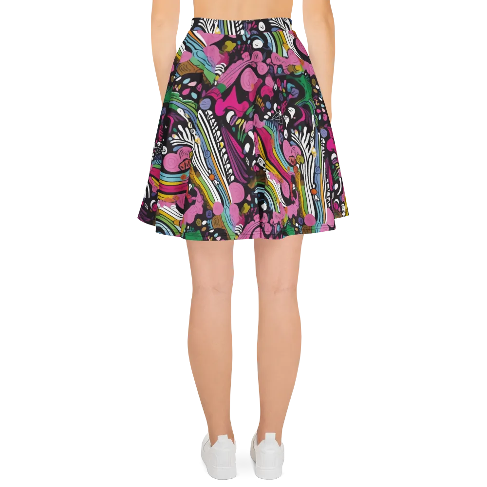 Neon Cabinet on Skater Skirt — Back
