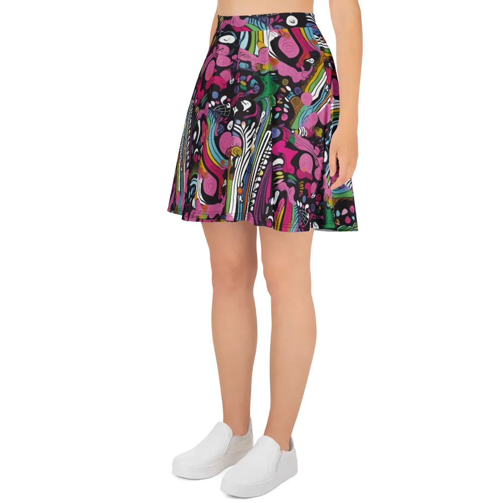 Neon Cabinet on Skater Skirt — Left