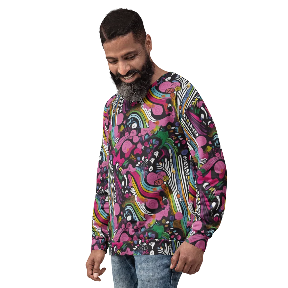 Neon Cabinet on Sweatshirt — Left Front