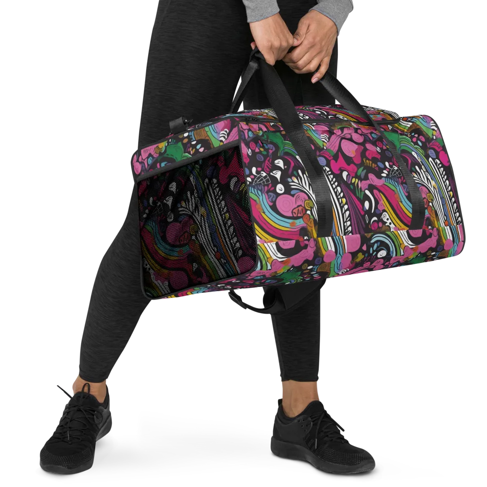 Neon Cabinet on Duffle Bag — Right Front
