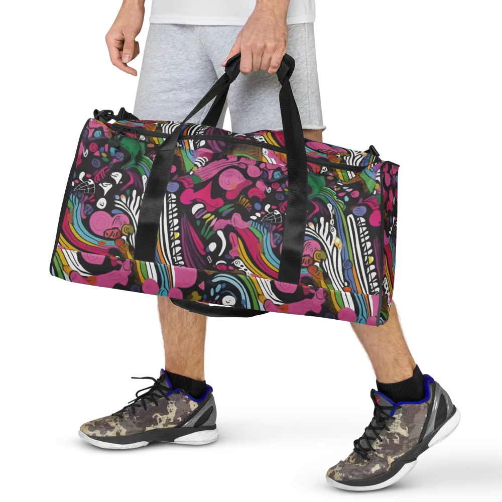 Neon Cabinet on Duffle Bag — Front