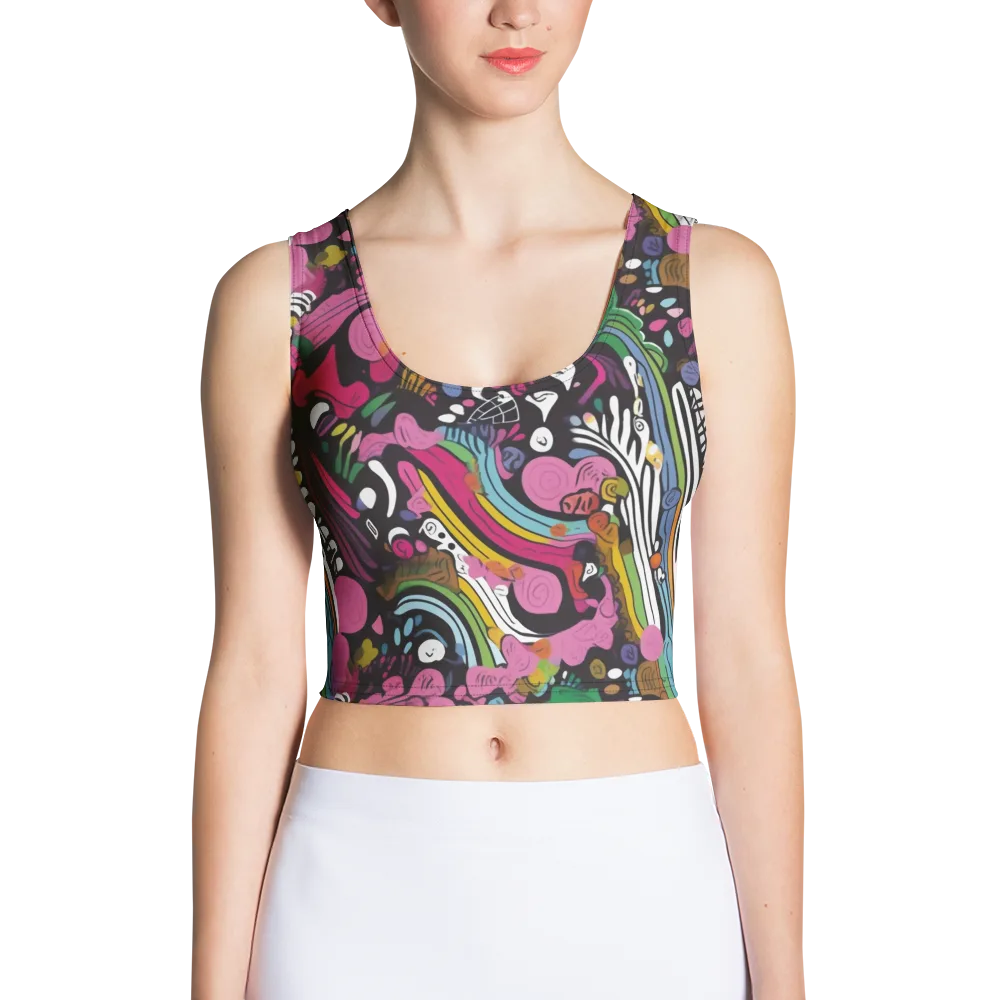 Neon Cabinet on Crop Top — Front