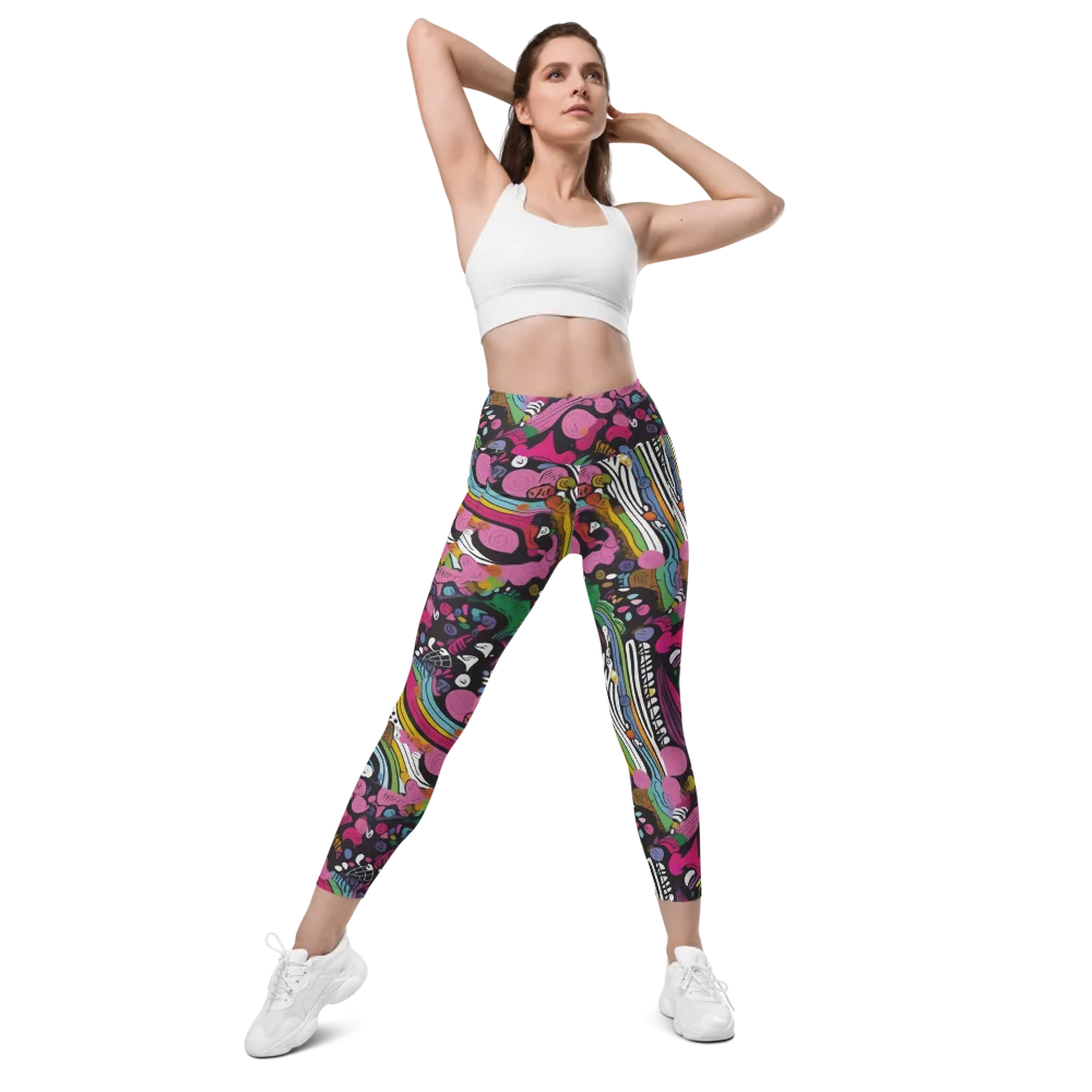 Neon Cabinet on Leggings with Pockets — Front