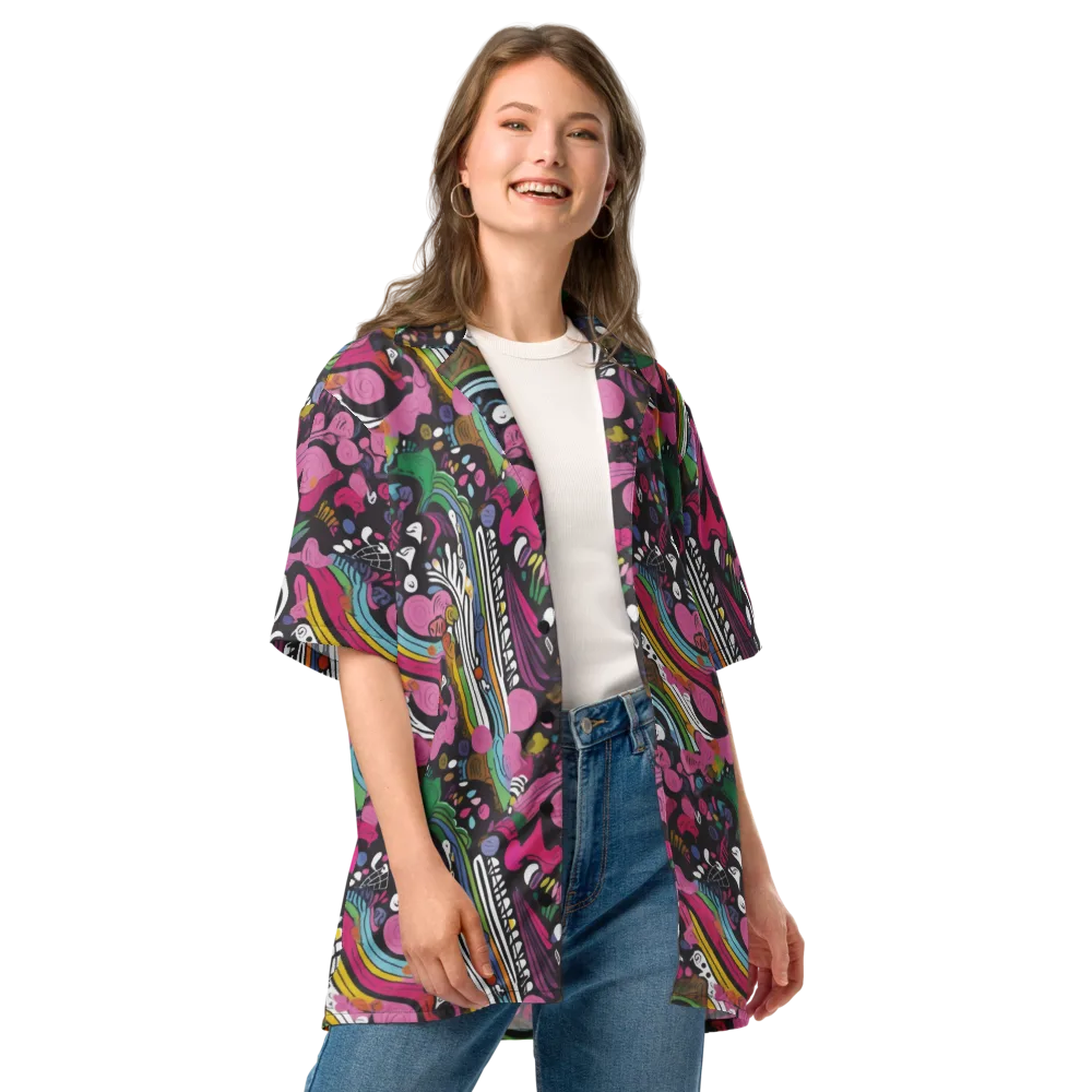 Neon Cabinet on Button Shirt — Front