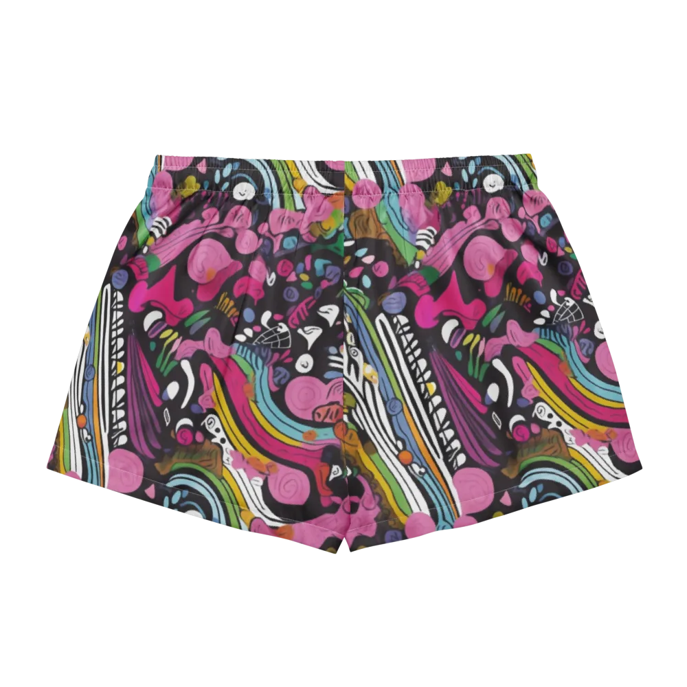 Neon Cabinet on Women's Pajama Shorts — Back