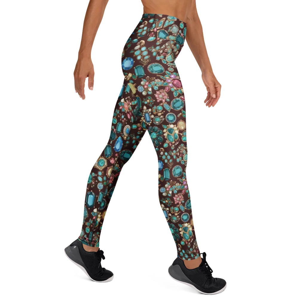 Regal Reef on Yoga Leggings — Right