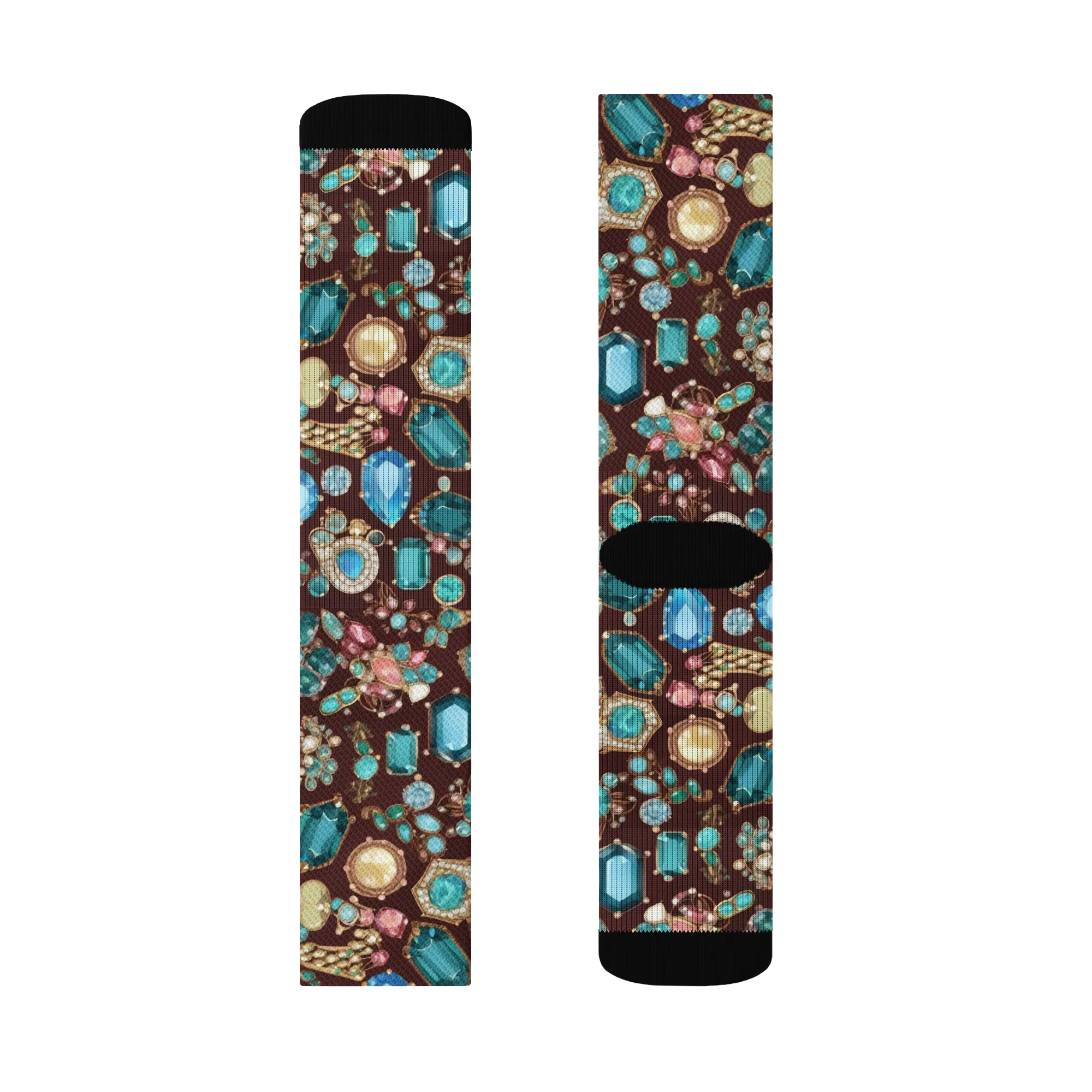 Regal Reef on Socks — Left Sock