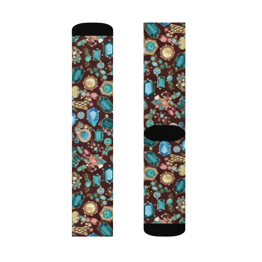 Regal Reef on Socks — Right Sock
