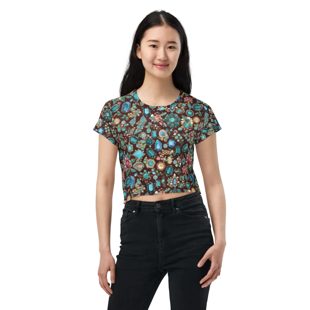 Regal Reef on Crop Tee — Front