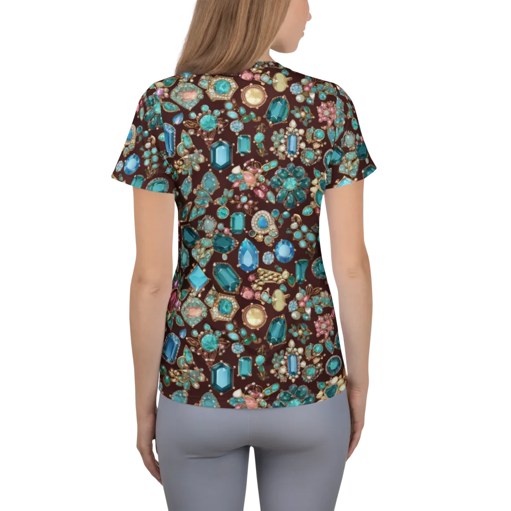 Regal Reef on Women's Athletic T-Shirt — Back