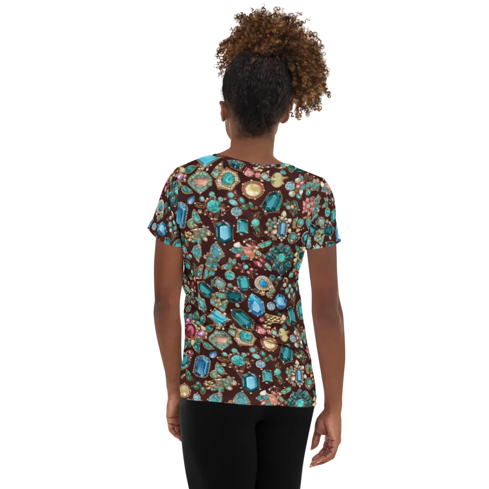 Regal Reef on Women's Athletic T-Shirt — Back
