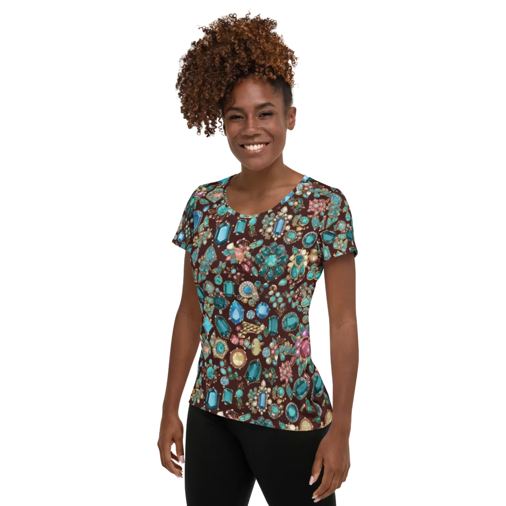 Regal Reef on Women's Athletic T-Shirt — Left