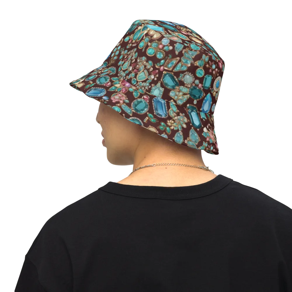 Regal Reef on Reversible Bucket Hat — Back Inside
