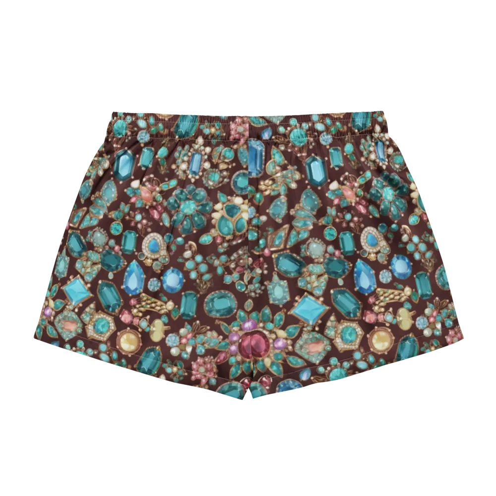 Regal Reef on Women's Pajama Shorts — Back