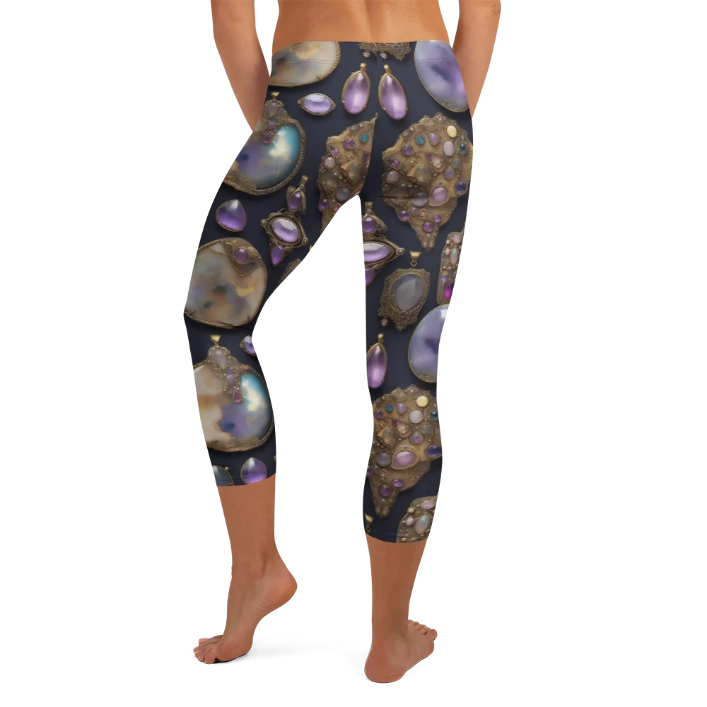 Amethyst Reliquary on Capri Leggings — Back