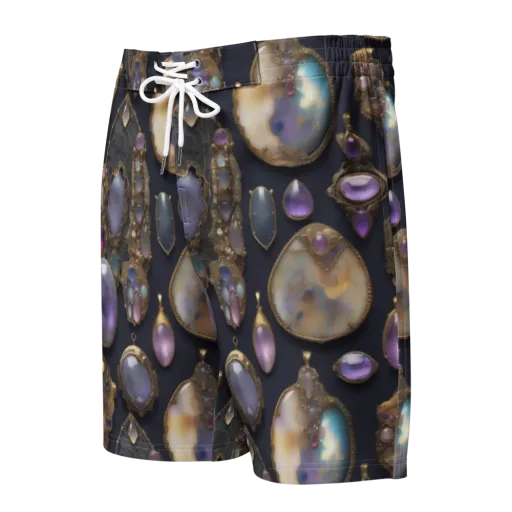 Amethyst Reliquary on a Men's Board Shorts