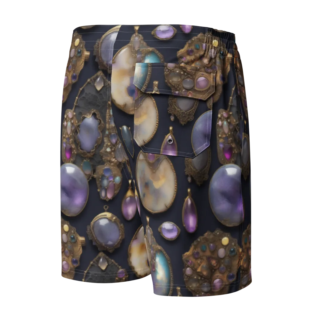 Amethyst Reliquary on Men's Board Shorts — Back