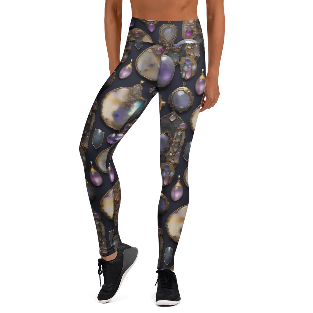Amethyst Reliquary on Yoga Leggings — Front