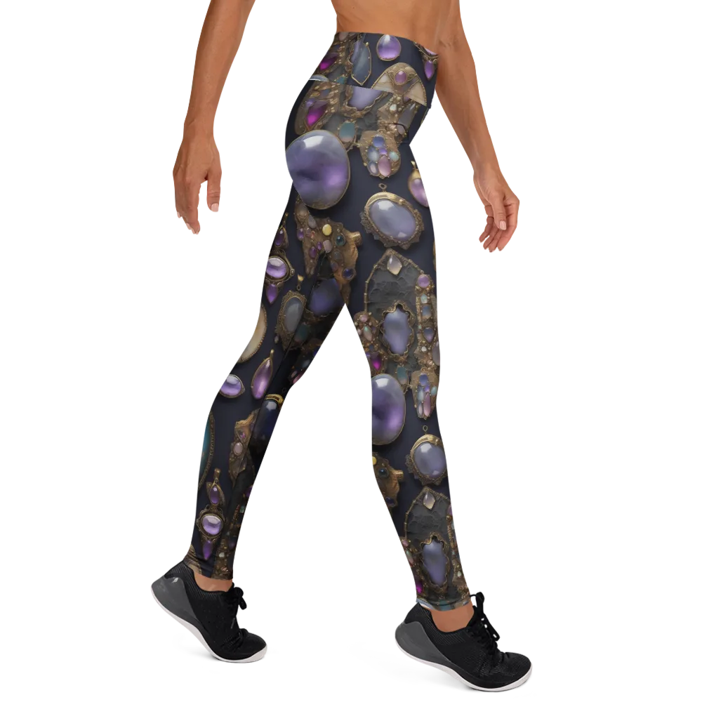 Amethyst Reliquary on Yoga Leggings — Right