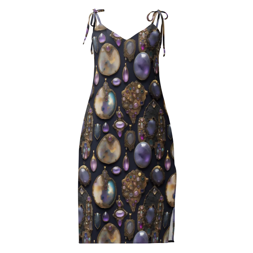 Amethyst Reliquary on Slip Dress — Front