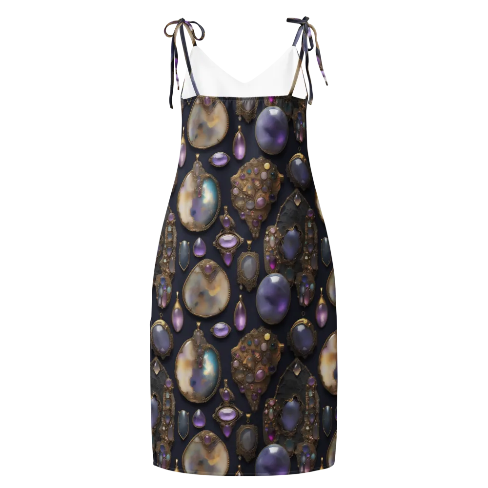 Amethyst Reliquary on Slip Dress — Back