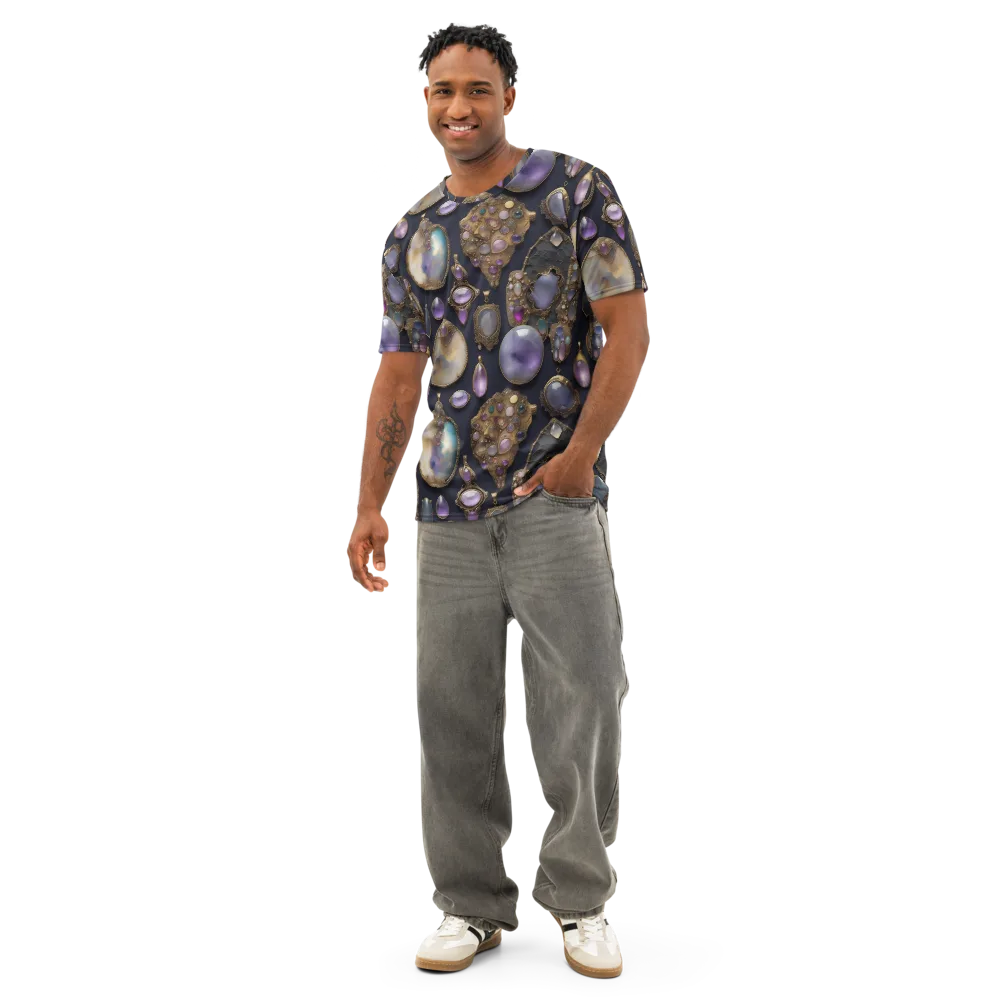 Amethyst Reliquary on Men's Cotton Crew Neck T-Shirt — Front