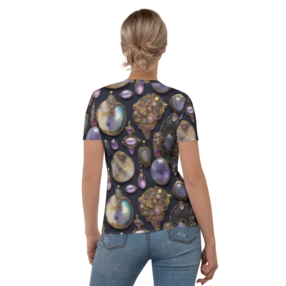 Amethyst Reliquary on Women's Crew Neck T-Shirt — Back