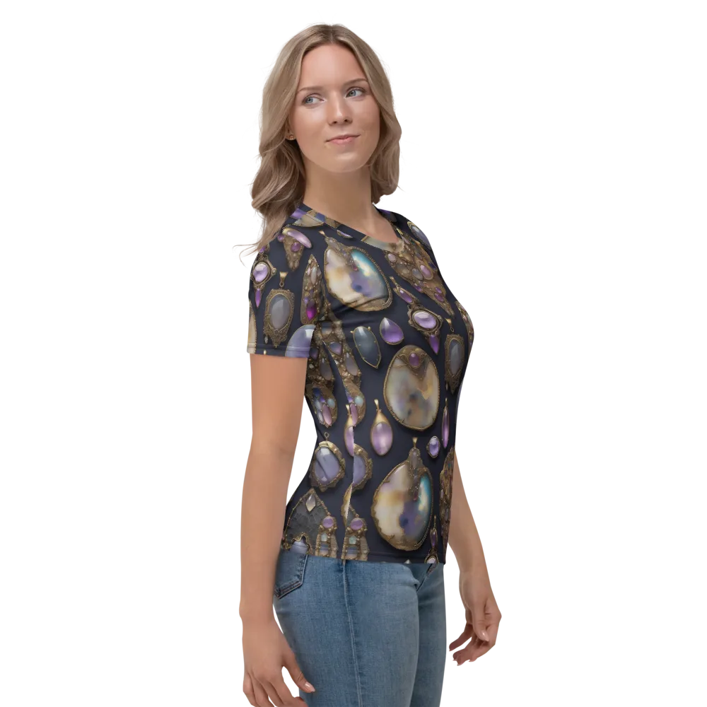 Amethyst Reliquary on Women's Crew Neck T-Shirt — Right