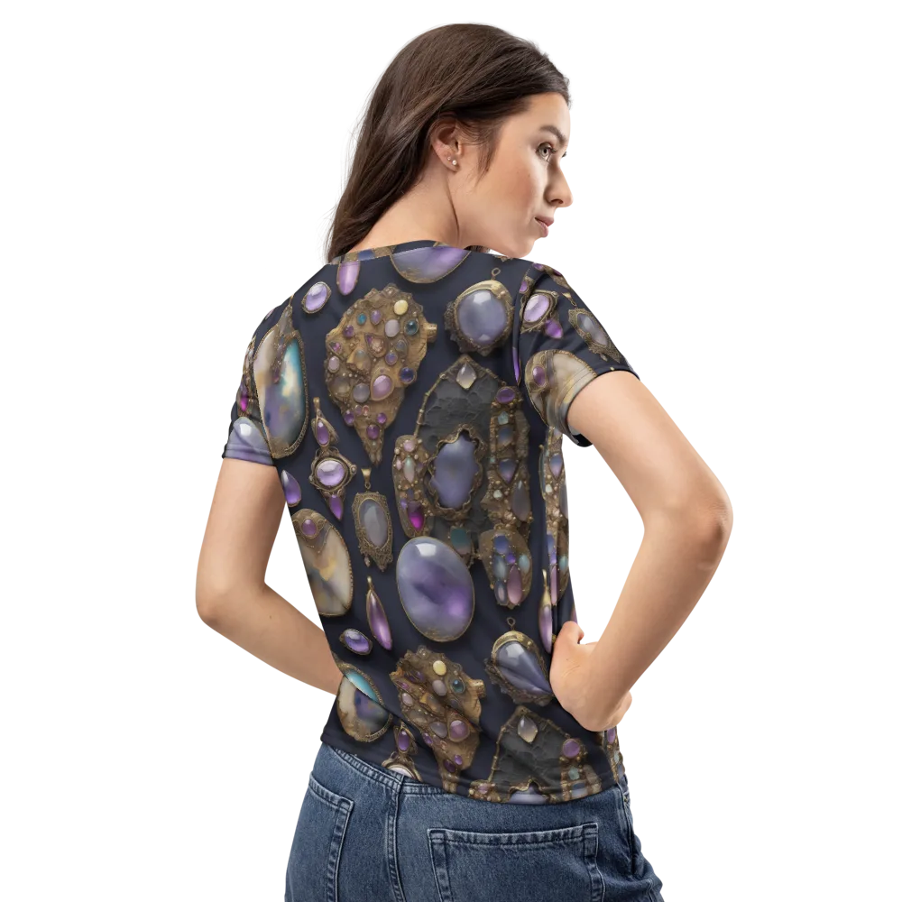 Amethyst Reliquary on Women's Crew Neck T-Shirt — Back