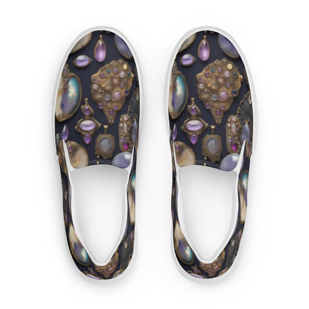 Amethyst Reliquary on Men's Slip-On Canvas Shoes — Front