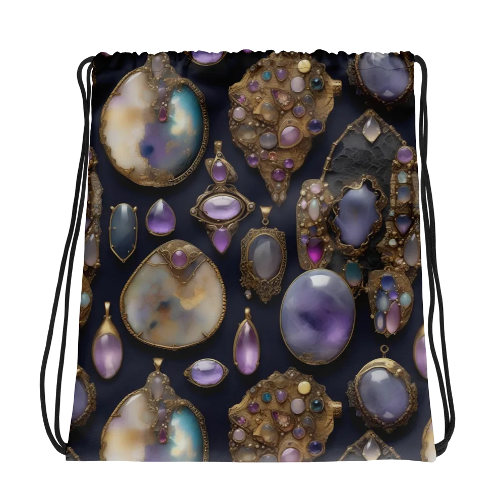 Amethyst Reliquary on Drawstring Bag — Photo