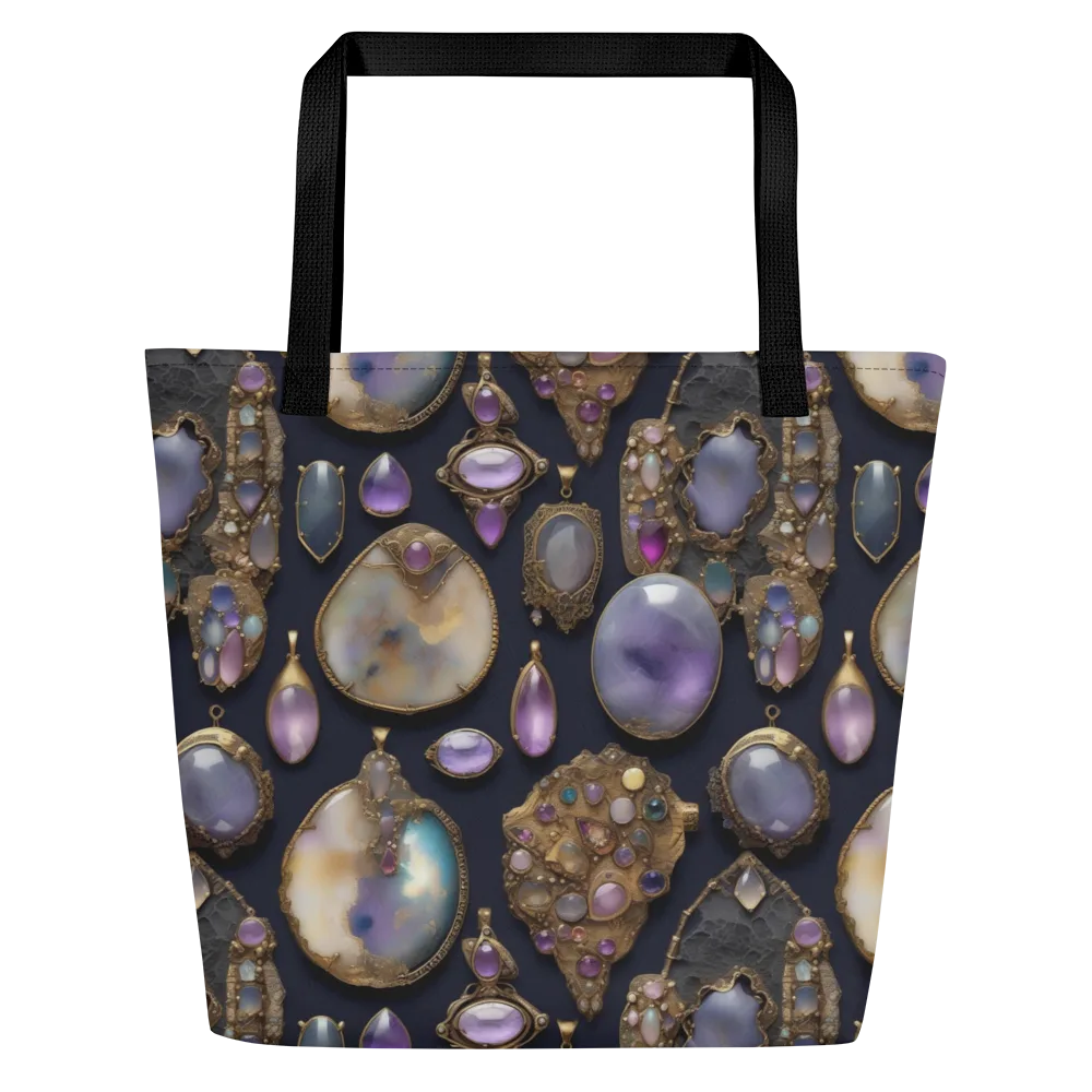 Amethyst Reliquary on Large Tote Bag W/ Pocket — Front