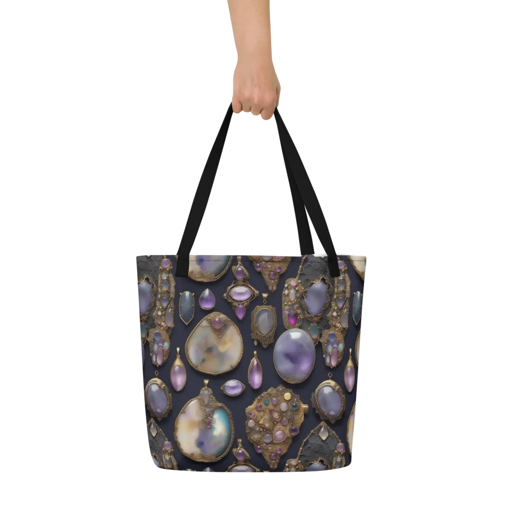 Amethyst Reliquary on Large Tote Bag W/ Pocket — Front