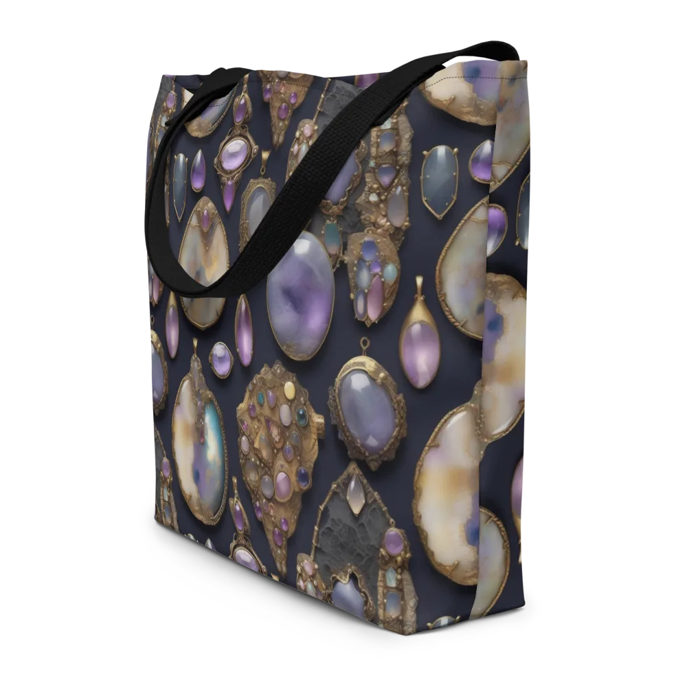 Amethyst Reliquary on Large Tote Bag W/ Pocket — Front