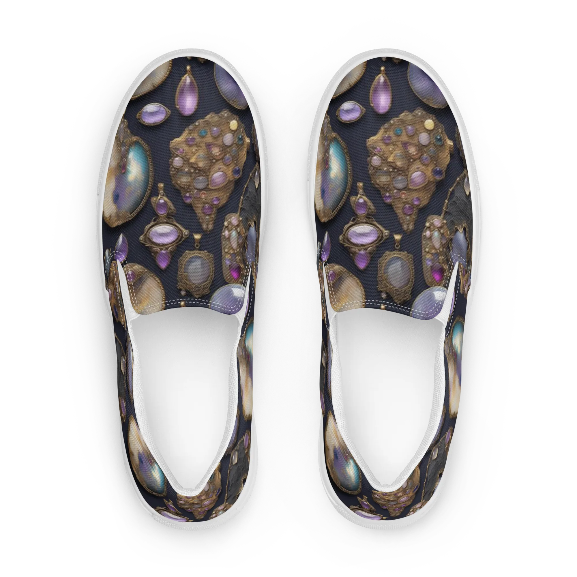 Amethyst Reliquary on Women's Slip-On Canvas Shoes — Front