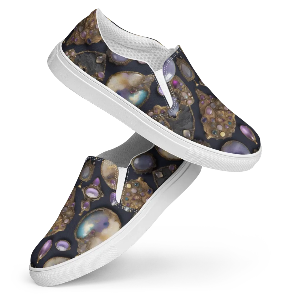 Amethyst Reliquary on Women's Slip-On Canvas Shoes — Front