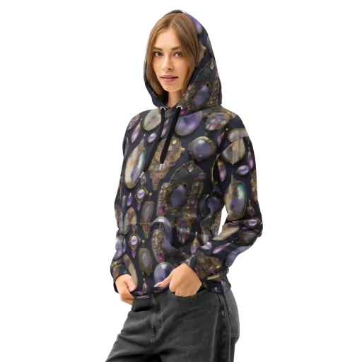 Amethyst Reliquary on a Cotton Hoodie