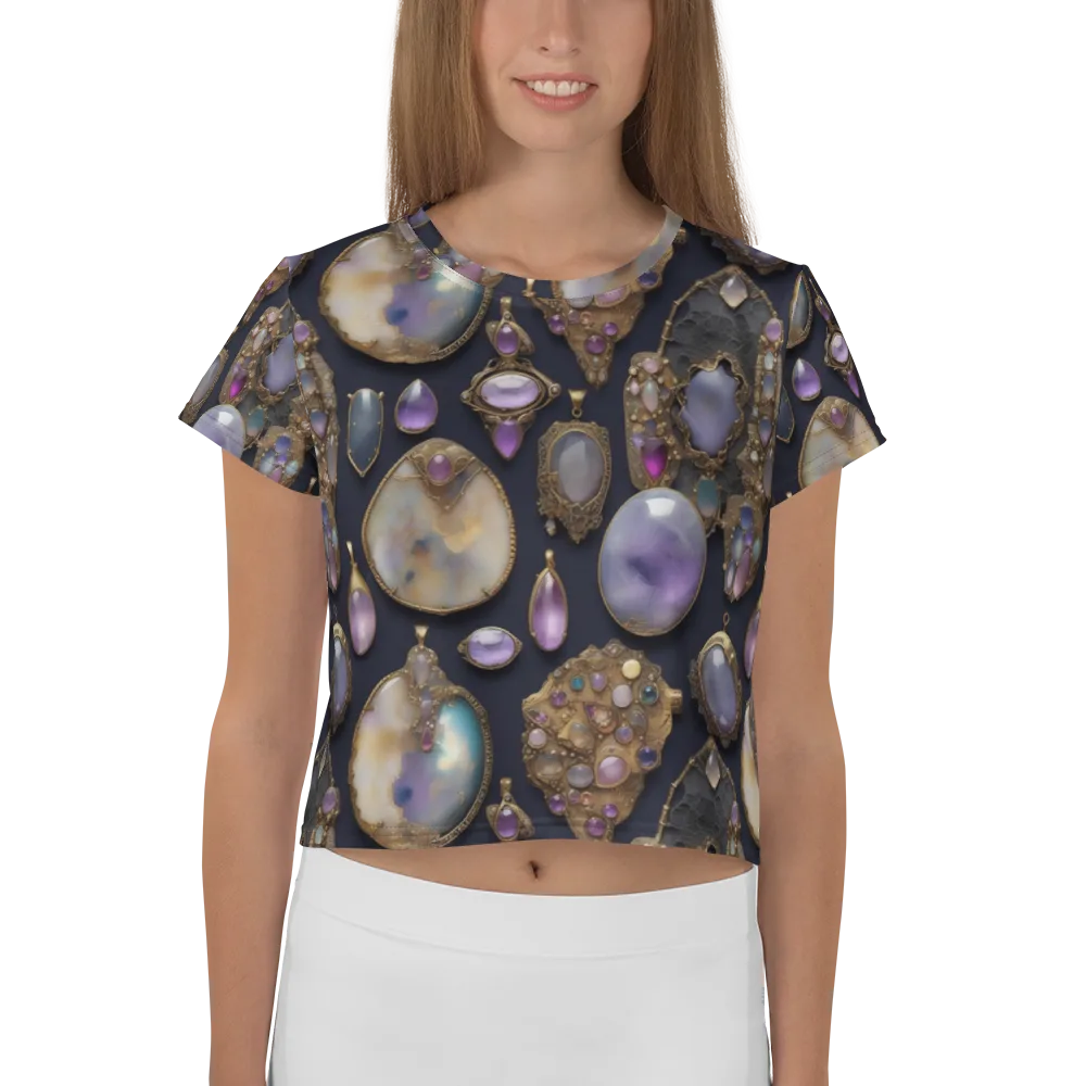 Amethyst Reliquary on Crop Tee — Front