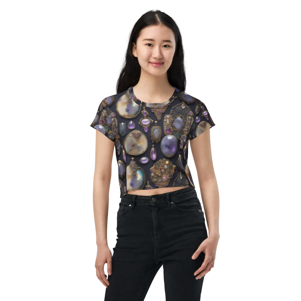 Amethyst Reliquary on Crop Tee — Front