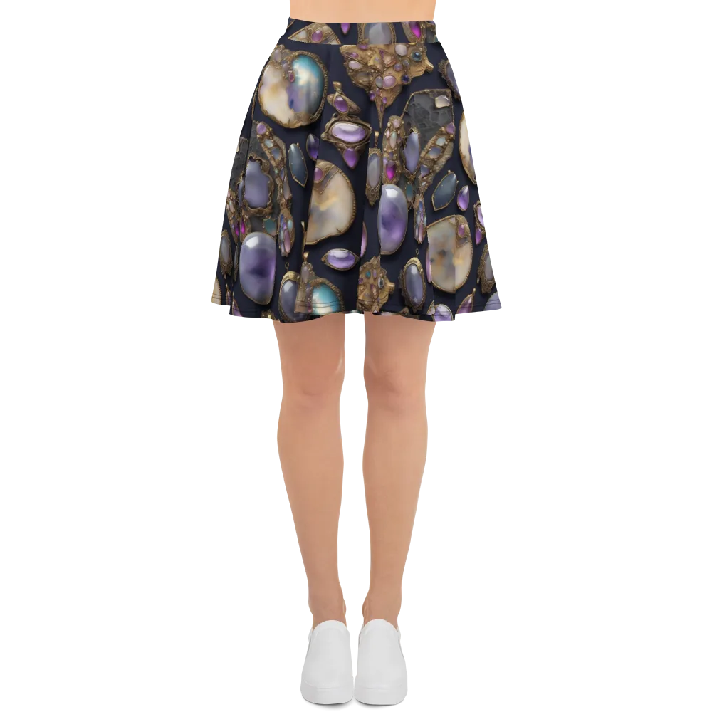 Amethyst Reliquary on Skater Skirt — Front