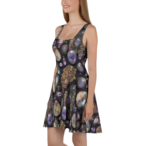 Amethyst Reliquary on a Skater Dress